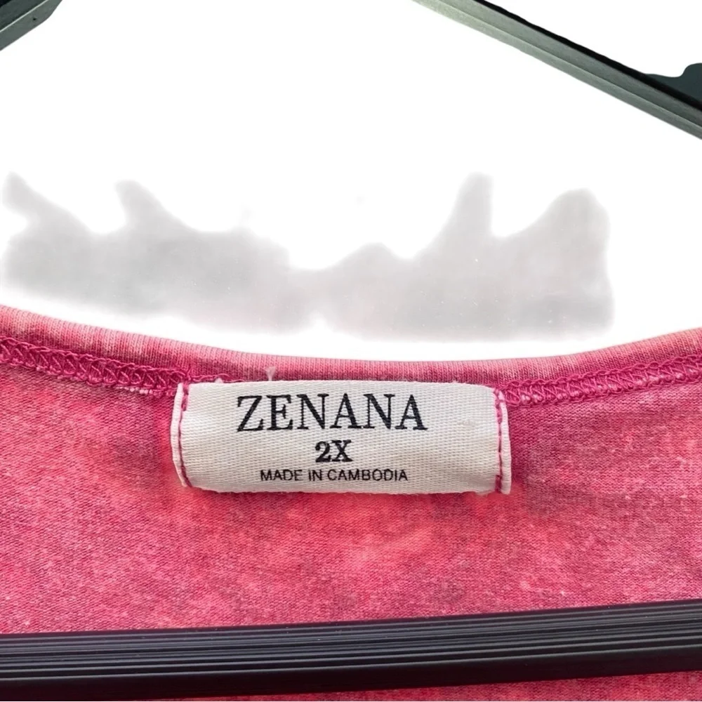 Zenana Acid Washed Racerback Tank Bodysuit I Size: 2X - Picture 6 of 12